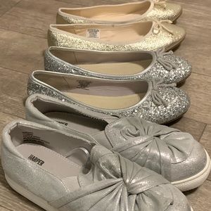 Girls size 4 slip on shoe lot